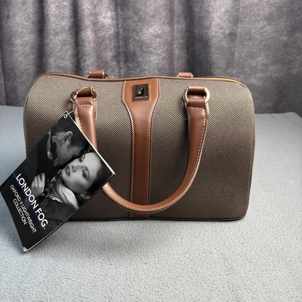 London Fog Oxford II Lightweight Collection Tan Brown Travel Carry On Bag NEW